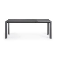 Стол Atta 140 (200) x90 антрацит керамика