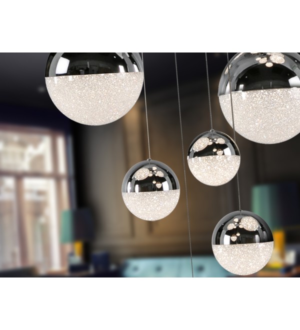 Люстра Sphere 14L хромированная D60 DIMABLE