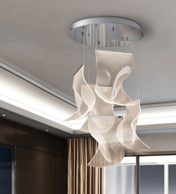 Люстра Velos II 5L хромированная DIM