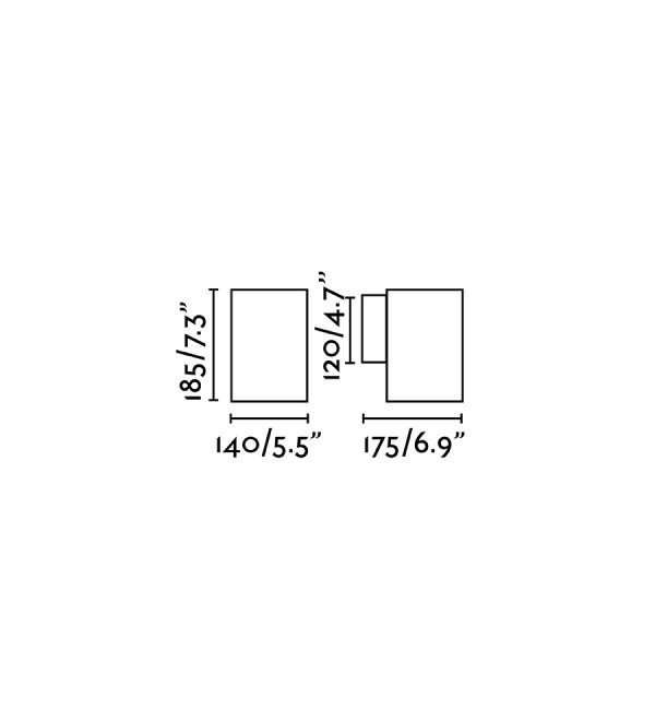 Бра уличное Thon-1 серый
