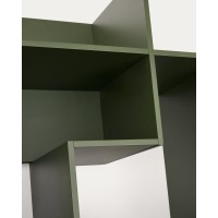 Модульный стеллаж Ina из МДФ с зелёным лаком 80 x 80 см