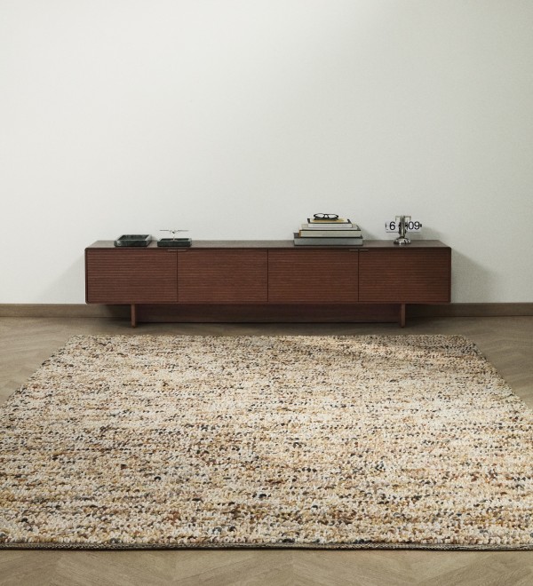 Разноцветный ковер Elanis из шерсти букле 200 x 300см