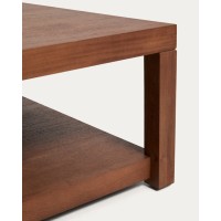Приставной столик Norani из массива акации с отделкой шпоном акации, 90 x 90 см