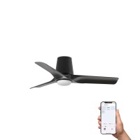 Потолочный вентилятор HEY TUB S Ш900MM черный 3 P LED 10W CCT TUYA