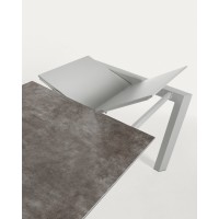 Стол Atta 160 (220) x90 керамика серый