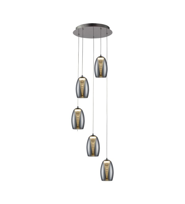 Подвесной светильник Nebula LED 5L хром