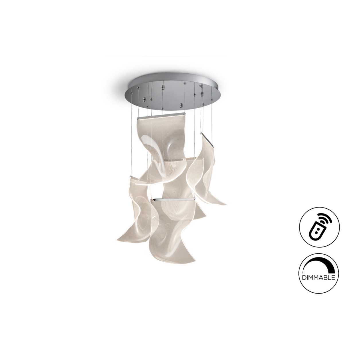 Люстра Velos II 5L хромированная DIM