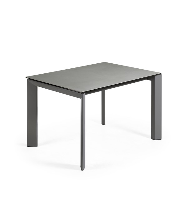 Стол Atta 120 (180) x80 антрацит, керамика