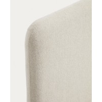 Кровать Selven из бежевого шенилла для матраса 90 x 200 см