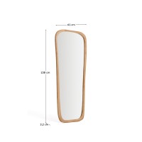 Зеркало из тикового дерева Alura 158 x 61 см