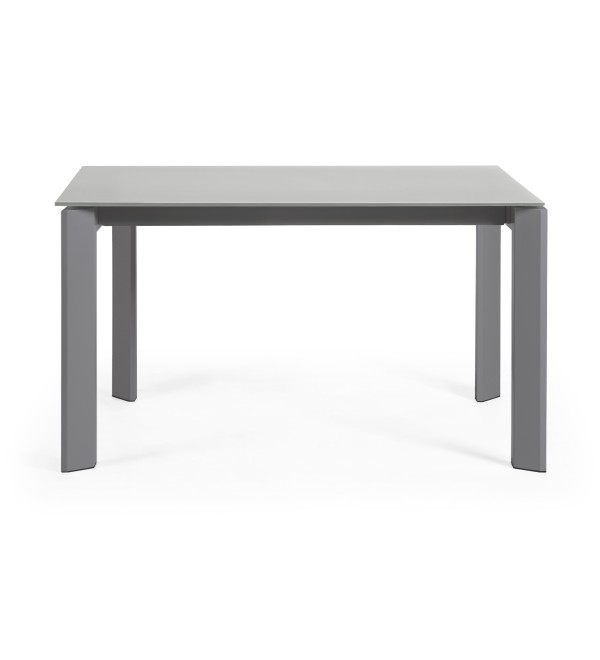 Стол Atta 140 (200) x90 темно-серый, стекло