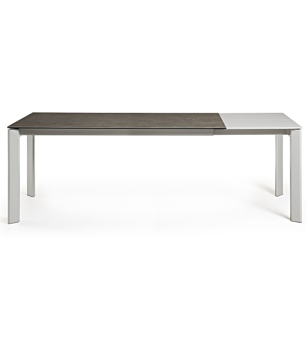 Стол Atta 160 (220) x90 керамика серый