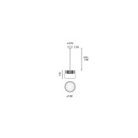 TEK Подвесной светильник 10W белый 40є 4000K CRI90 TRIAC