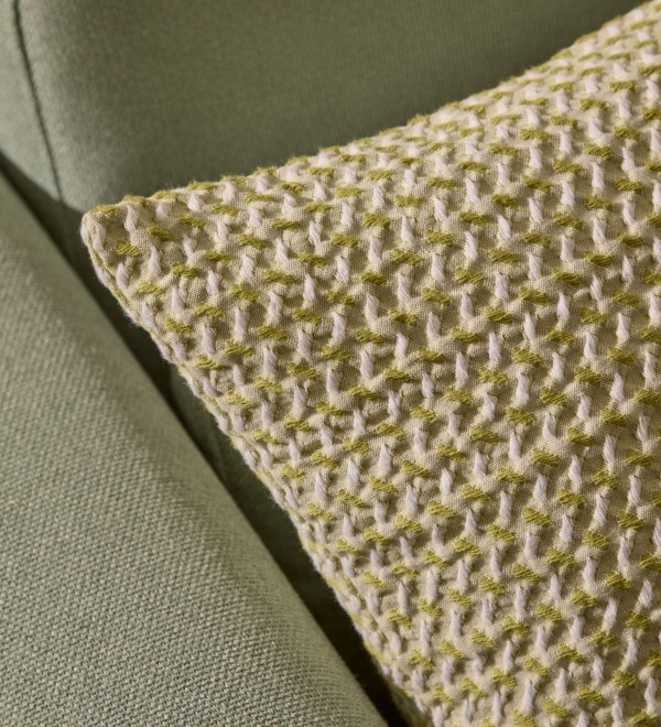 Чехол на подушку Lunira с зеленой вафельной структурой 50 x 50 см
