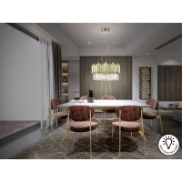 Люстра Tiara 6L хром-золотой