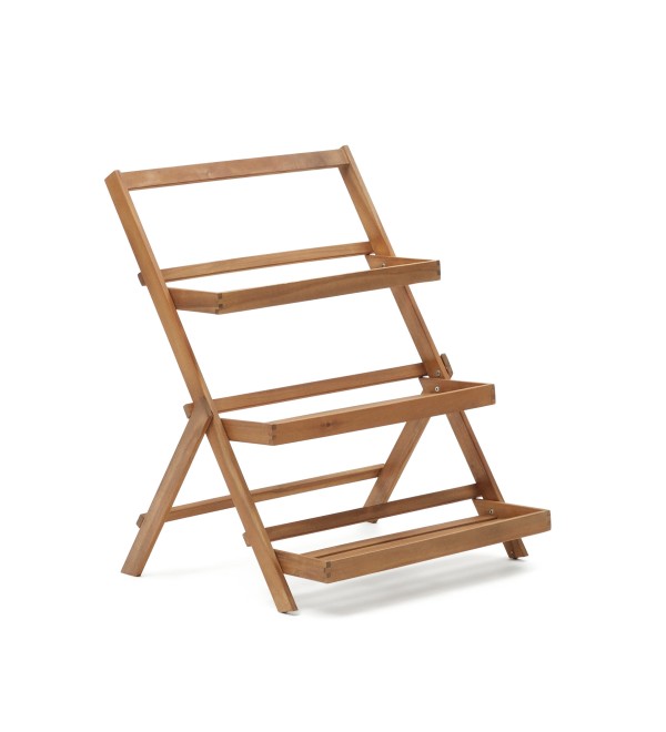 Victora Уличный стеллаж из массива акации 70 x 85 см
