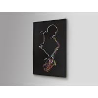 Saxofon Светодиодная картина LED 80X120
