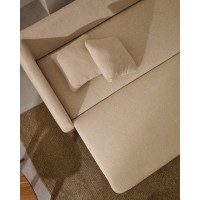 Laira 3-местный диван-кровать из шенилла цвет экрю 225 см