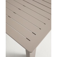 Раздвижной стол Livorno из алюминия цвета таупе, 233(350) x 100 см