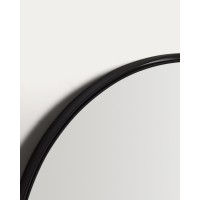 Овальное черное металлическое зеркало Noral Ø60,5 x 120 см
