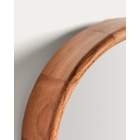Зеркало Berale из акации, диаметр 30,5 см