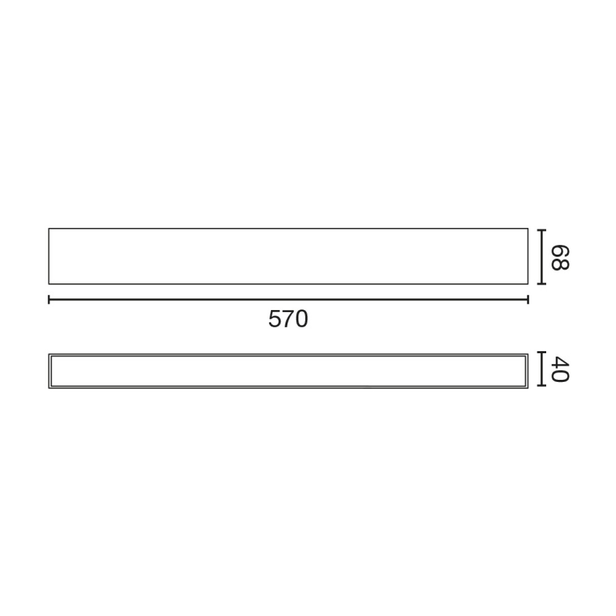 Бра Via EVO 570 25W 3000K черный DALI