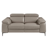 2-х местный диван 6121/5320-2P с обивкой из кожи и механизмом relax