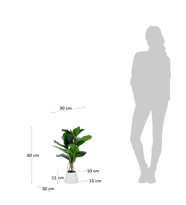 Flower Искусственное растение лирата 60 см