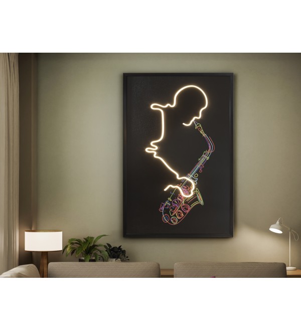 Saxofon Светодиодная картина LED 80X120
