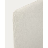 Кровать Valma из жемчужного шенилла со съемным чехлом для матраса 180 x 200 см