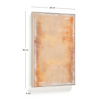 Абстрактная картина Selnar желтая 60 x 90 см