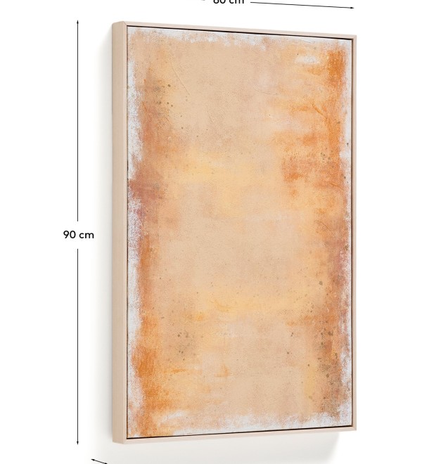 Абстрактная картина Selnar желтая 60 x 90 см