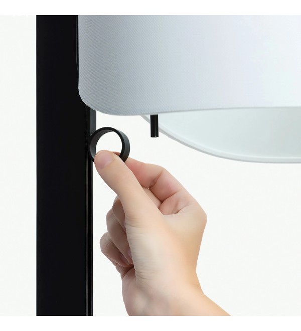 Торшер Stand Up черного и серого цвета E27 20W