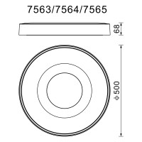Потолочный светильник MANTRA COIN 7563