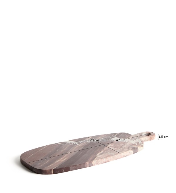 Сервировочная доска Meran из бордового мрамора, 47 x 20 см