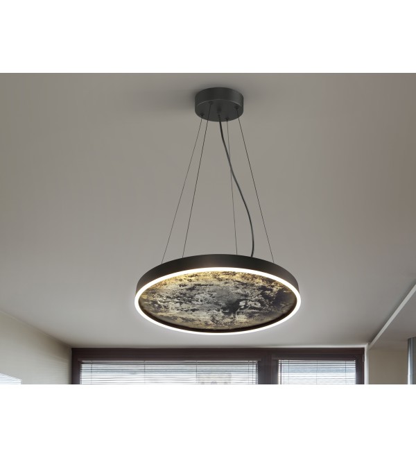 Подвесной светильник Stone CCT- черный LED 60D