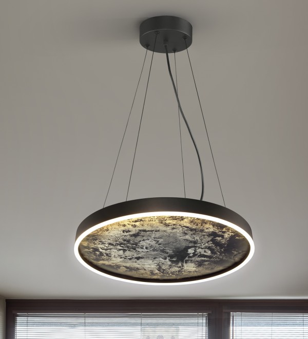 Подвесной светильник Stone CCT- черный LED 60D