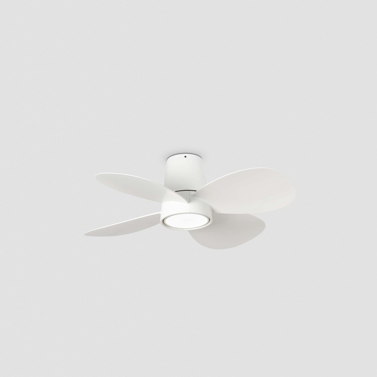 Потолочный вентилятор KLOVER S Ш800MM белый 4P 18W LED CCT DIM TUYA