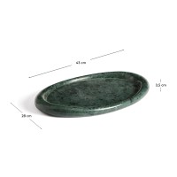 Поднос Lenorel из зеленого мрамора 43 x 28 см