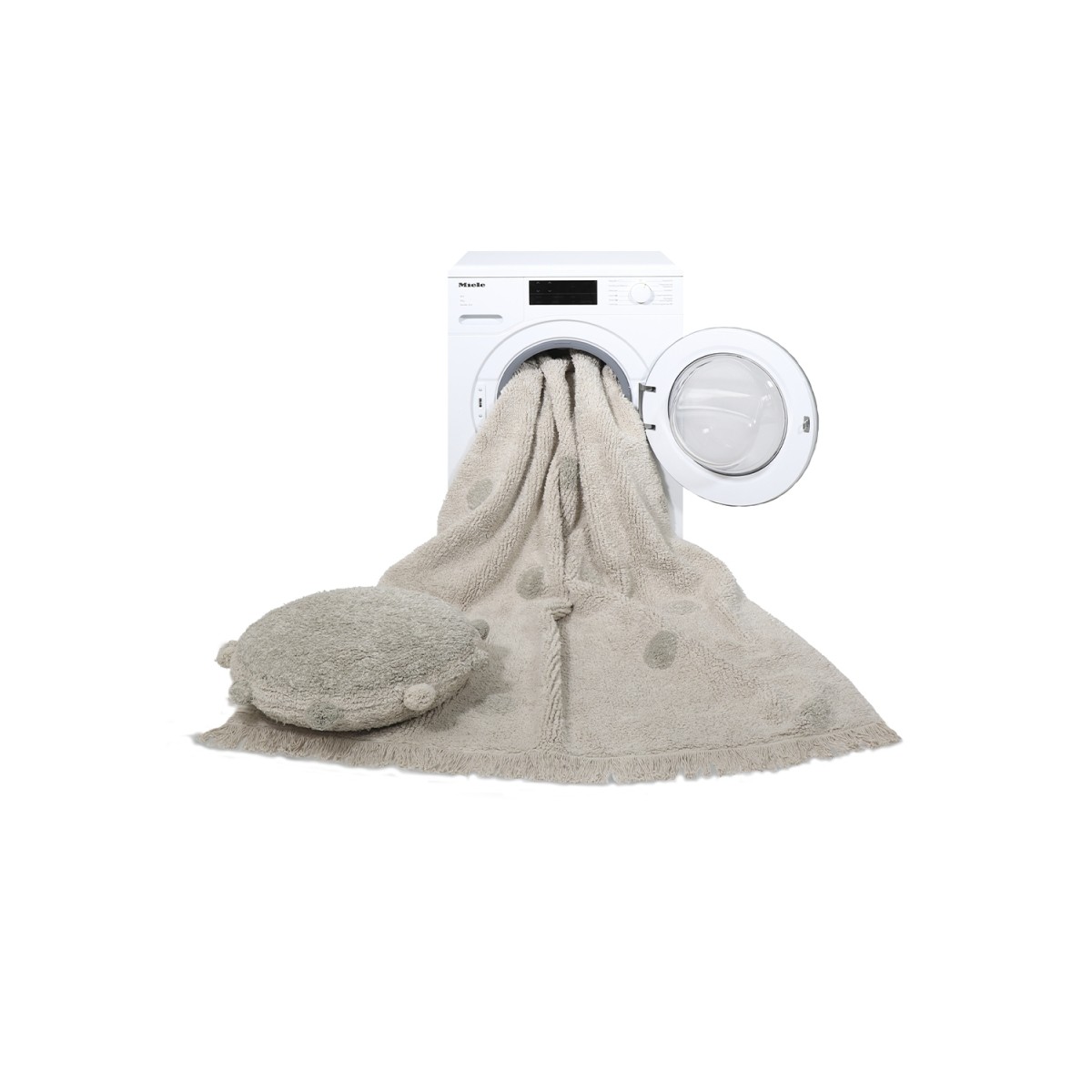 Ковер Хиппи горошек оливковый120*160