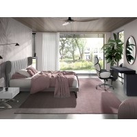 Поворотное офисное кресло 4142/MLM611467 из светло-серой ткани