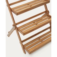 Victora Уличный стеллаж из массива акации 70 x 85 см