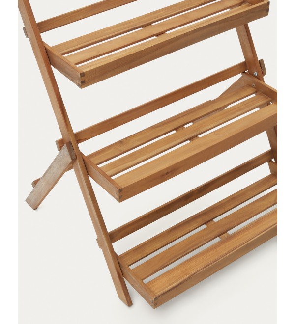 Victora Уличный стеллаж из массива акации 70 x 85 см
