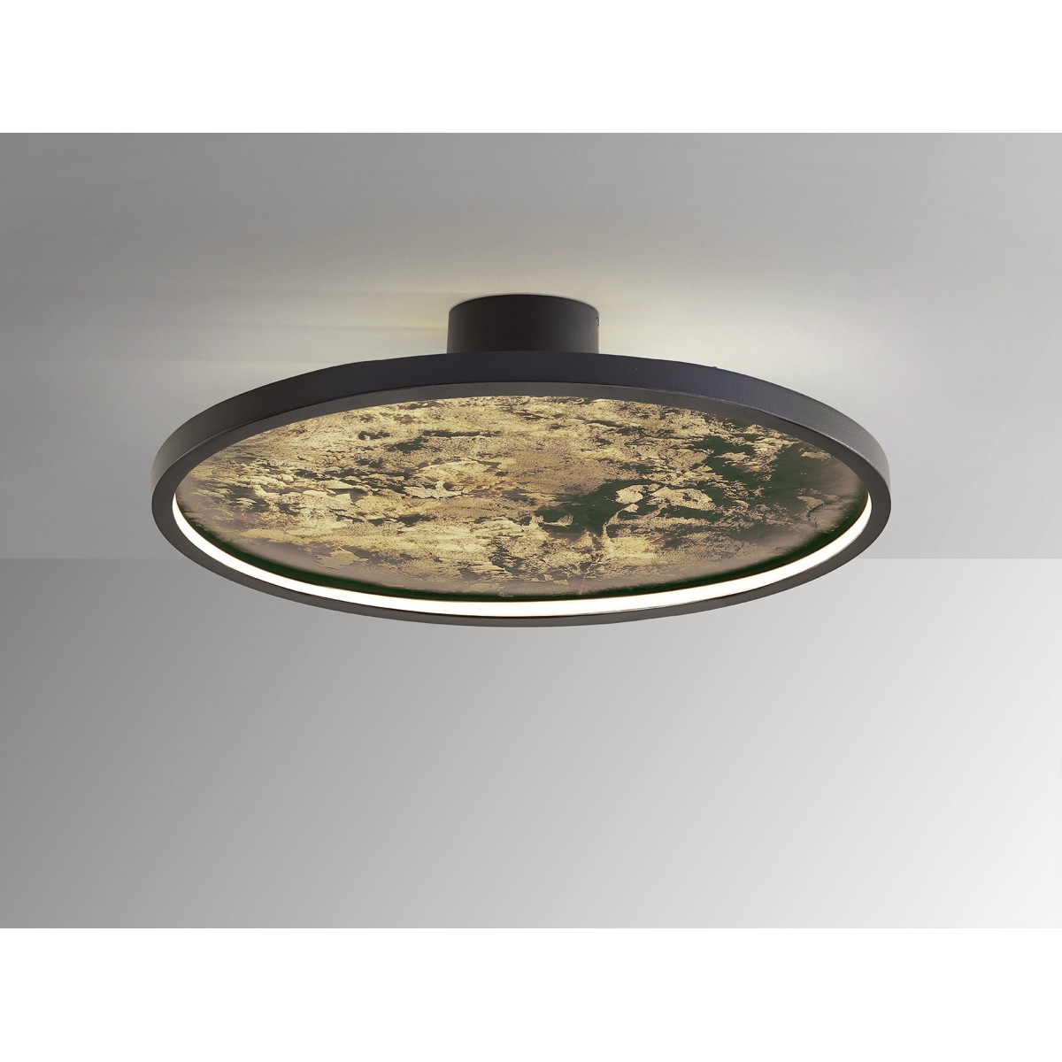 Настенный/потолочный светильник Stone CCT- черный LED D60