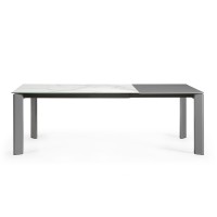 Стол Atta 160 (220) x90 антрацит, керамика