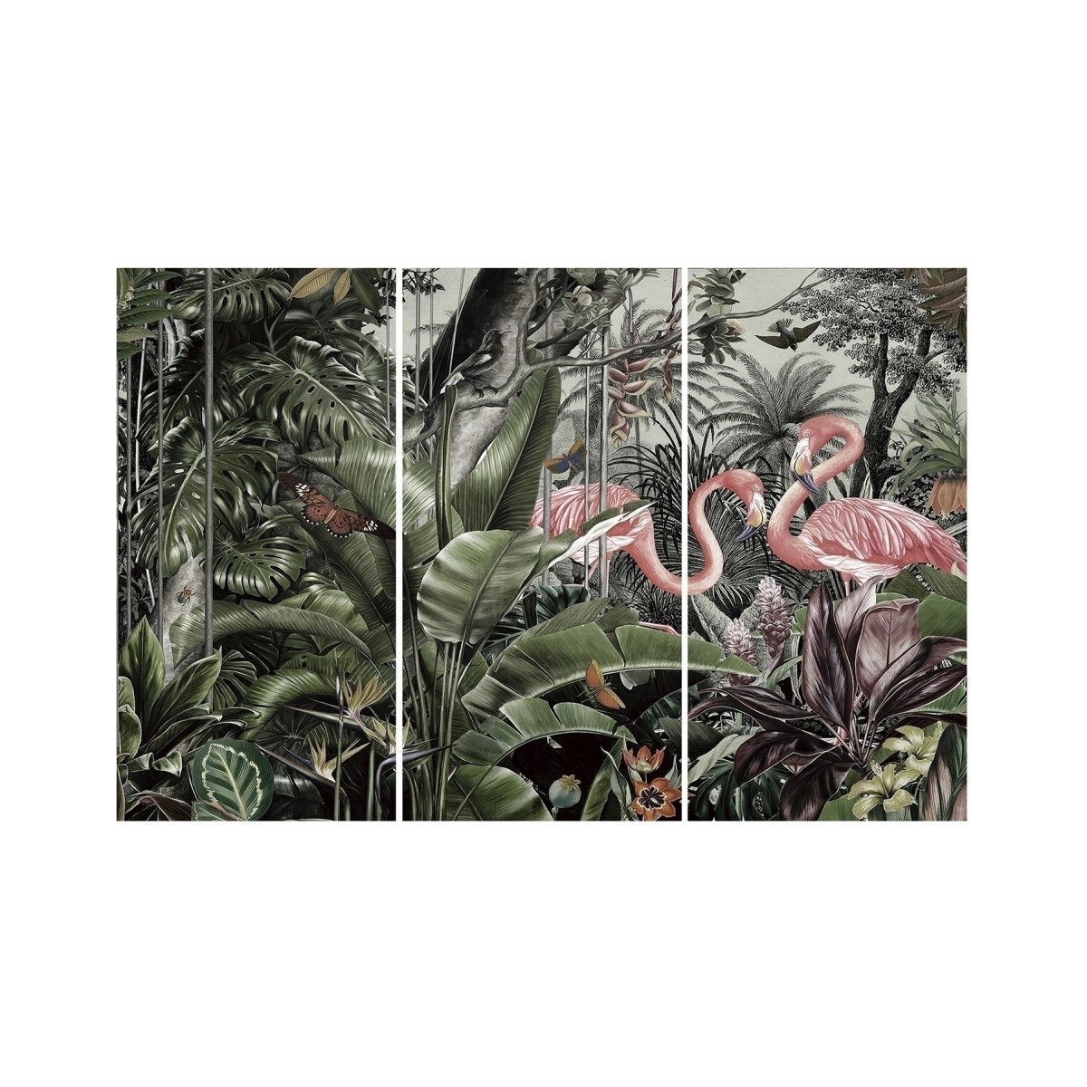 Фотография-триптих на стекле Flamencos 180x120