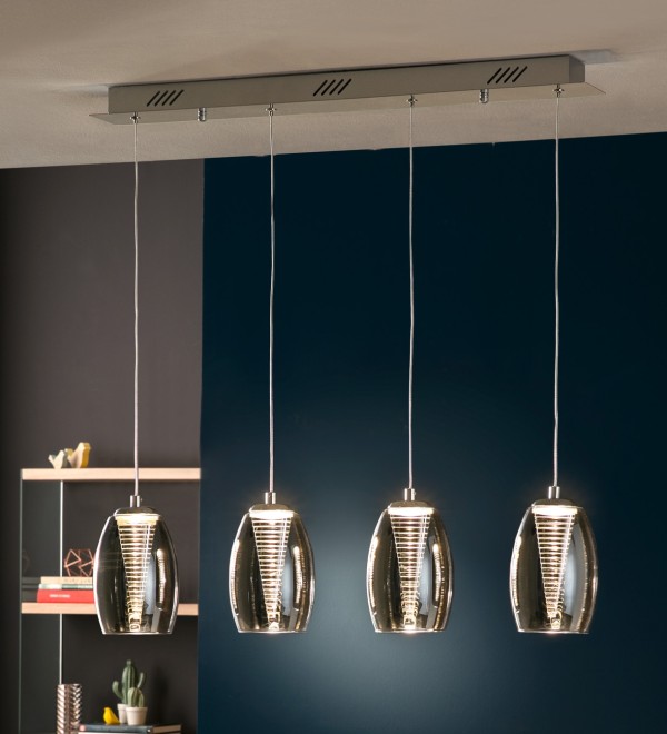 Подвесной светильник Nebula 4L LED хром