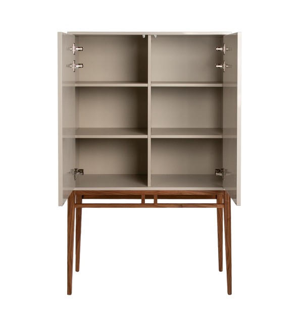 Буфет Angel Cerda CP1709 /3073 жемчужно-серый с ножками из ореха