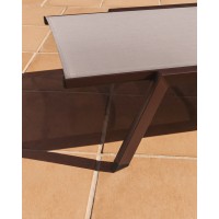 Шезлонг Capraia из коричневого алюминия