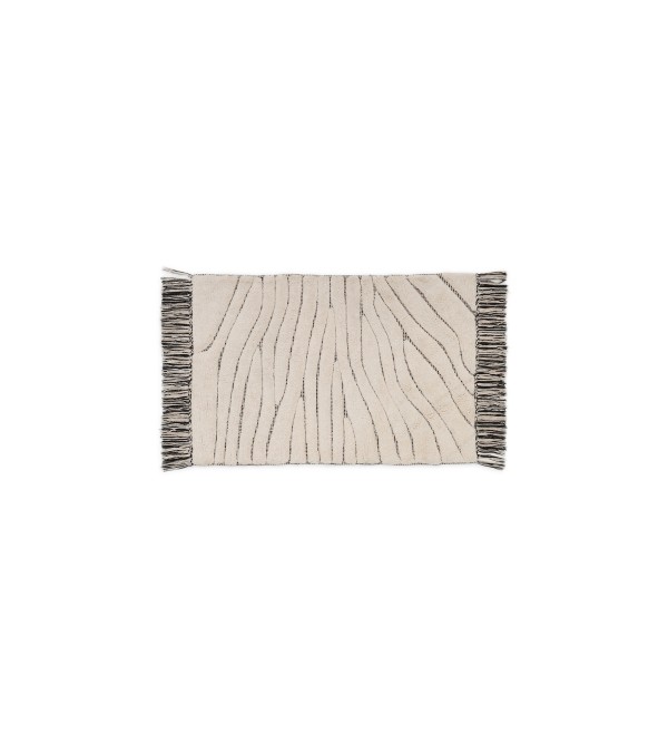 Коврик для ванной Crilda белый хлопковый 50 x 70 см